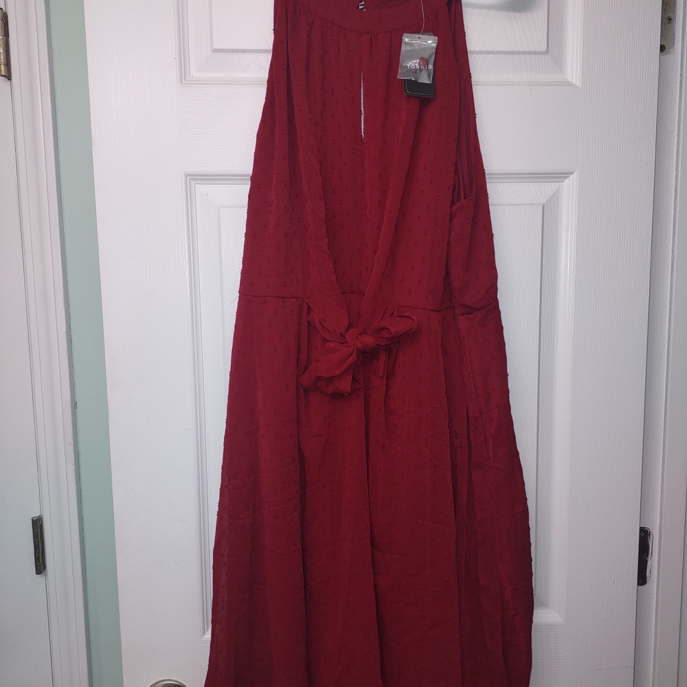 Torrid Burgundy Sleeveless Dress